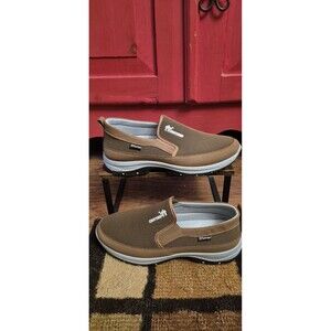 NWOT Canemon Mens 49 14 CNA TROP Sneakers Brown Slip-On Orthopedic Shoes Comfo